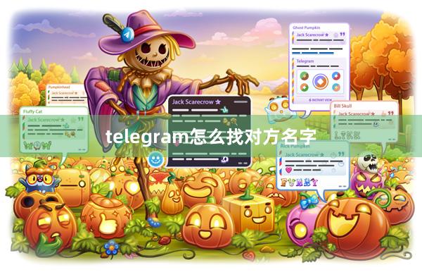 telegram怎么找对方名字